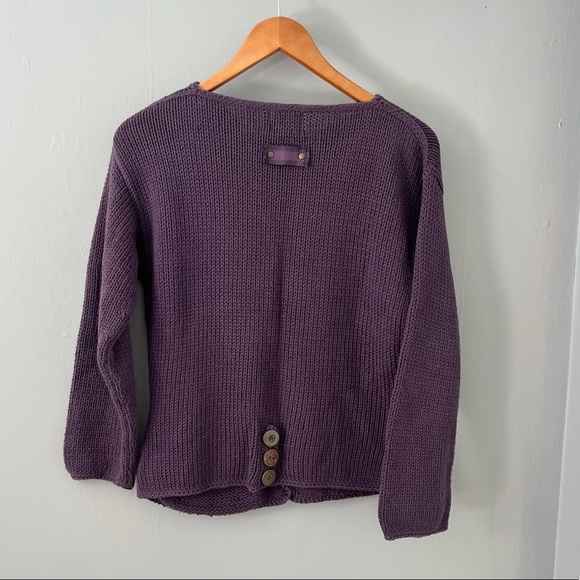 Pure Handknit Purple Cardigan XS/S - Picture 6 of 8